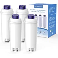 Los mejores  - Filtro de Agua para Cafetera DeLonghi Filtro DLSC002 con Ablandador de Carbón Activado- Homegoo Filtro Compatible con De…